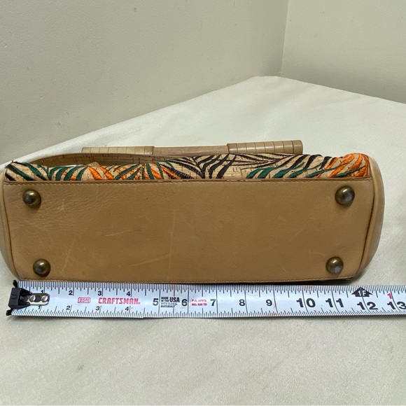 Naughty Monkey Tropical Patterned Leather Tan and Green Women's Bag - Picture 11 of 16